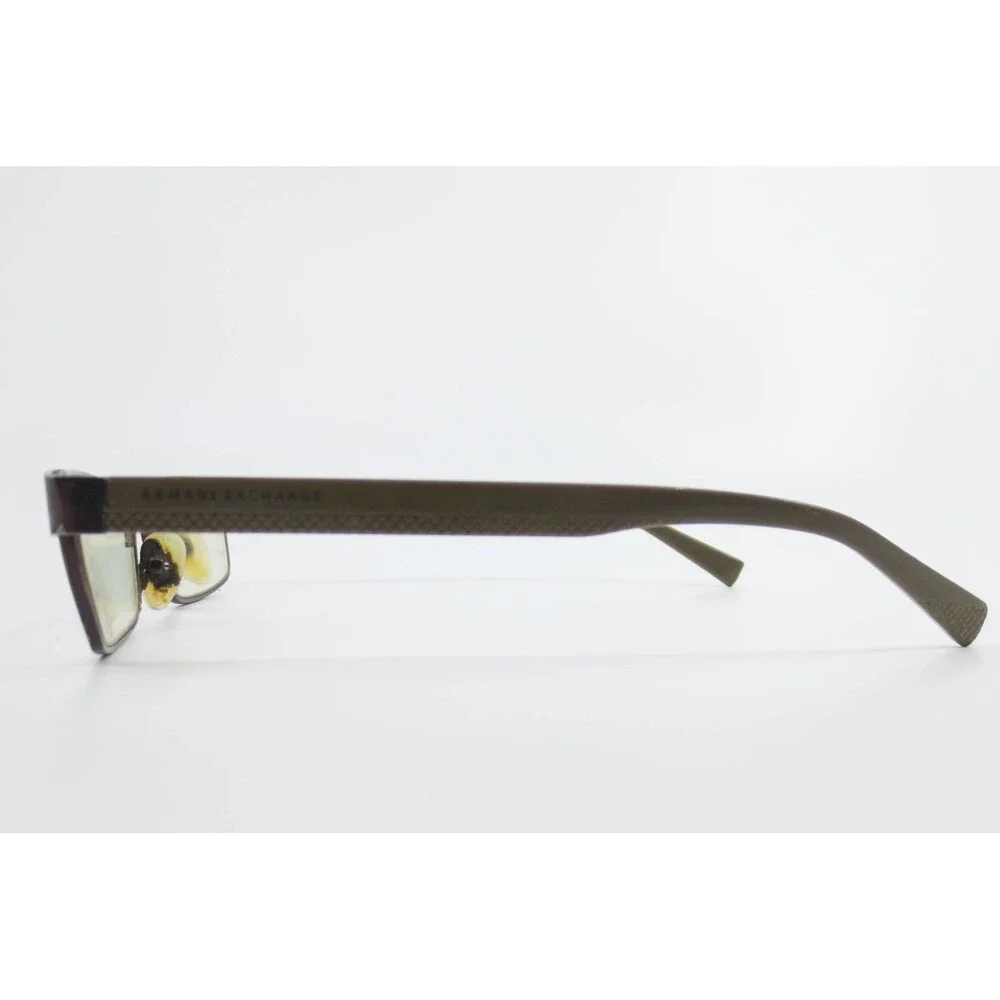 Armani Exchange AX1009 6052 Brown Olive Rectangular Eyeglass Frames 53-16-140